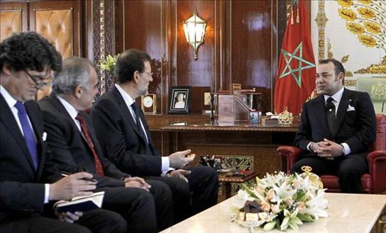 Enero de 2012. Encuentro entre Mohamed VI y Mariano Rajoy