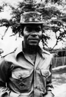 Teodoro Obiang Nguema, cuando era teniente