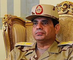 Abdelfatah al Sisi ha l, lider del golpe militar en Egipto y actual presidente