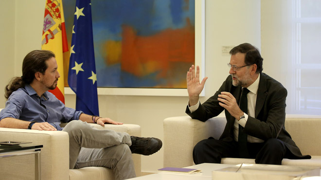 Pablo Iglesias y Mariano Rajoy