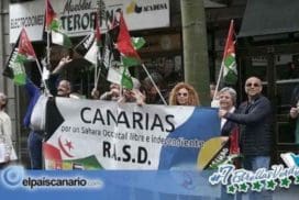 Concentración de protesta a favor del Sahara Occidental Canarias