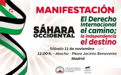 11 de noviembre: Tradicional manifestación en Madrid en apoyo del pueblo saharaui